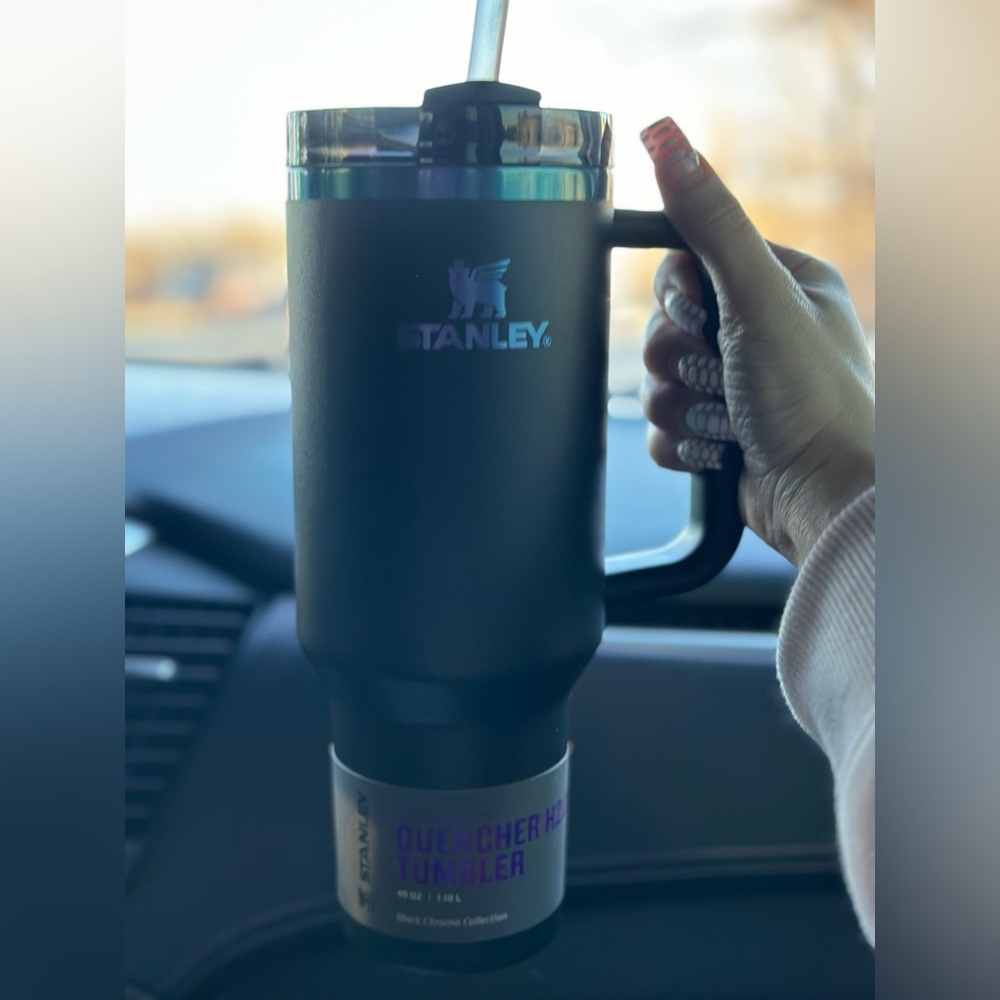 Limited edition Authentic 40 oz black chroma Stanley tumblr